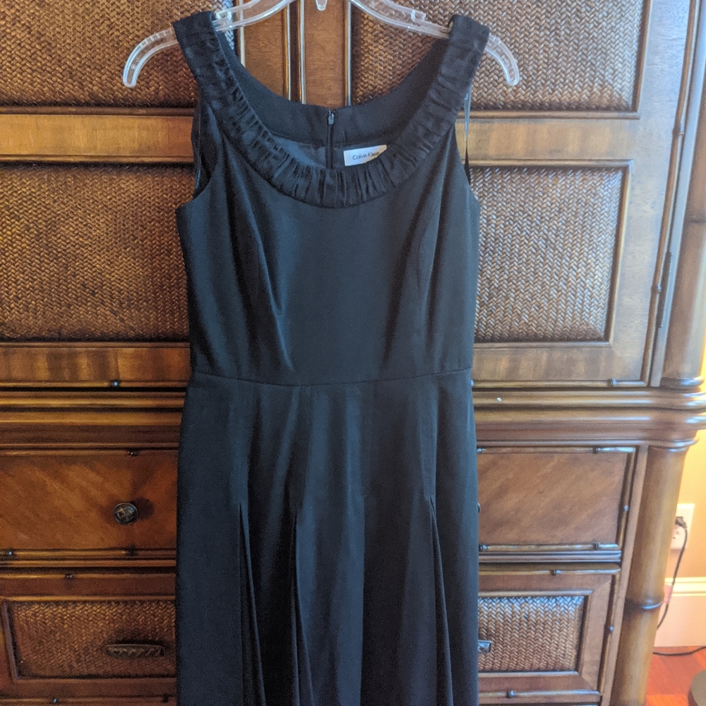 Calvin Klein all black cotton dress
